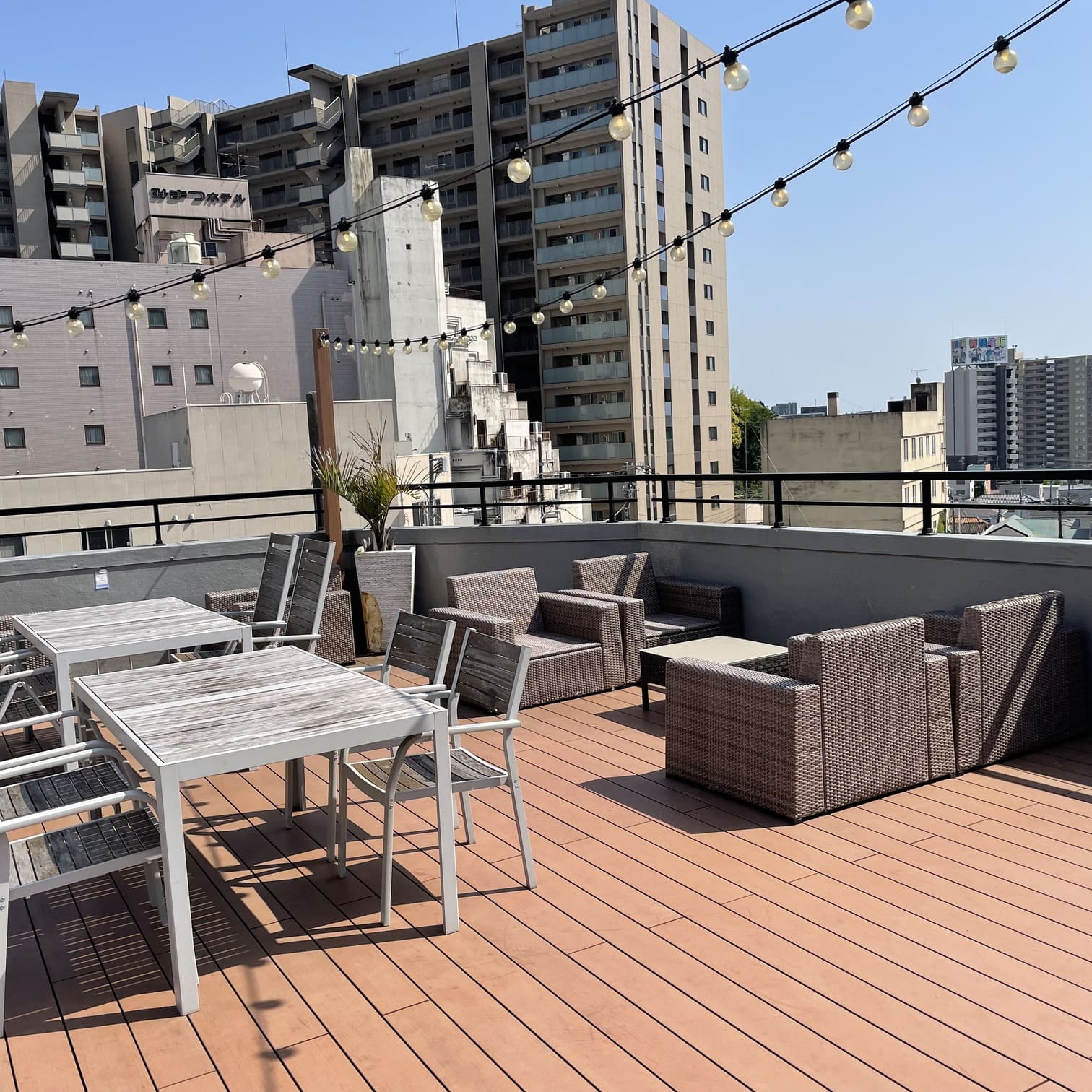 屋上テラス席